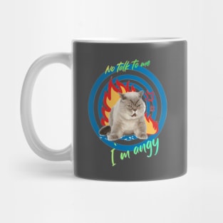 No talk, Angy Cat Mug